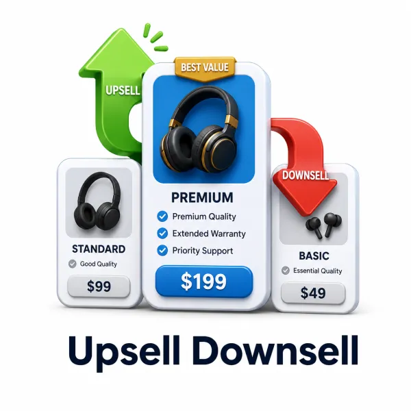 نظام (Upsell & Downsell)